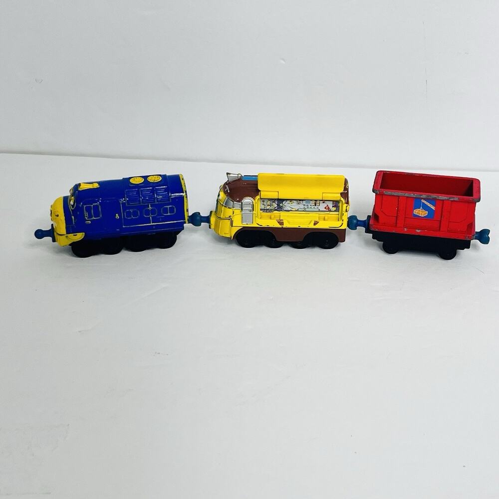 chuggington die cast toy trains‎ children’s show lot of 3 brewster frostini 2010